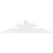 Ekena Millwork Richland Architectural Grade PVC Gable Bracket, 48"W x 12"H x 4"D x 4"F, 6/12 Pitch GBP048X12X0404RIC00 - alternate 3